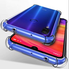 Techno Guru Redmi Note 7 Köşe Korumalı Şeffaf Jelly Premium Silikon Kılıf