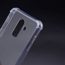 Techno Guru Samsung Galaxy J6 Plus Köşe Korumalı Şeffaf Jelly Premium Silikon Kılıf