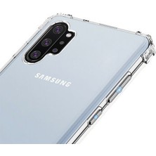 Techno Guru Samsung Galaxy Note 10 Plus Köşe Korumalı Şeffaf Jelly Premium Silikon Kılıf