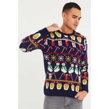Tarz Cool Erkek Christmas Yılbaşı Kazağı