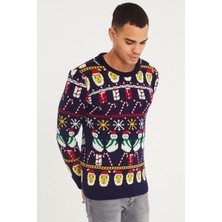 Tarz Cool Erkek Christmas Yılbaşı Kazağı