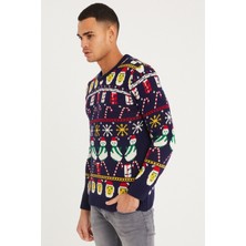 Tarz Cool Erkek Christmas Yılbaşı Kazağı