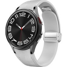 YKD Store Samsung Galaxy Watch 6 İçin Manyetik Toka Pu Silikon Kayış (Yurt Dışından)