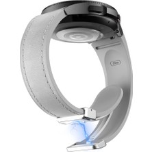 YKD Store Samsung Galaxy Watch 6 İçin Manyetik Toka Pu Silikon Kayış (Yurt Dışından)