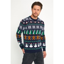 Tarz Cool Erkek Christmas Yılbaşı Kazağı