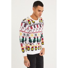 Tarz Cool Erkek Christmas Yılbaşı Kazağı