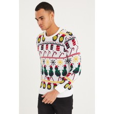 Tarz Cool Erkek Christmas Yılbaşı Kazağı
