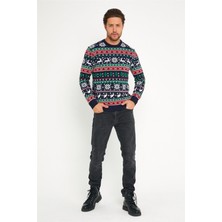 Tarz Cool Erkek Christmas Yılbaşı Kazağı