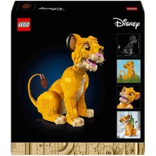 LEGO® | Disney Genç Aslan Kral Simba 43247 - Yetişkinler İçin Koleksiyonluk ve Sergilenebilir Yaratıcı Hayvan Figürü Yapım Seti (1445 Parça)