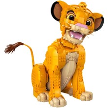 LEGO® | Disney Genç Aslan Kral Simba 43247 - Yetişkinler İçin Koleksiyonluk ve Sergilenebilir Yaratıcı Hayvan Figürü Yapım Seti (1445 Parça)