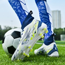 Boxinyuan Futbol Profilli Profesyonel Erkek Futbol Ayakkabıları Fg Anti-Kaygan Futbol Ayakkabı Ayak Bileği Eğitim Spor Kaymaz (Yurt Dışından)
