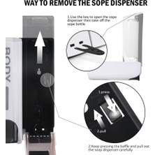 Jinlin Shop B Mor Tarzı Tek Çift Üçlü 350ML Sabunluk Duvara Monte Duş Banyo Şampuan Dispenseri Sıvı Sabun Konteyneri Banyo Aksesuarları (Yurt Dışından)