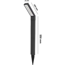 Forlife 15 Watt Fonksiyonel Solar Çim / Bahçe Aydınlatma Armatürü