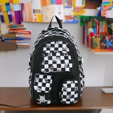 Shopiolog Ilkokul Kawaii Sırt Çanta Ortapedik Su Geçirmez Memory Kumaş 3 Bölme Suluklu Laptop Bölmeli 2 Cepli