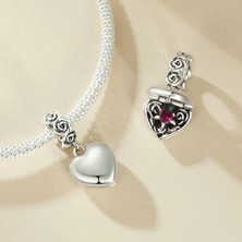 Jeffrry1 Pendant Charm Romantik Rose Proposal Box Kadınlar Için Karşılaştırılmış Farklı Bileklikler ve Kolye 925 Gümüş (Yurt Dışından)
