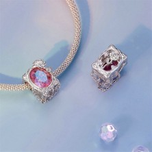 Jeffrry1 Pendant Charm Oil Painting Fading Rose Kadınlar Için Karşılaştırılmış Farklı Bileklikler ve Kolye 925 Gümüş (Yurt Dışından)