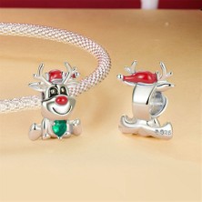 Jeffrry1 Pendant Charm Noel Elk Kadınlar Için Karşılaştırılmış Farklı Bileklikler ve Kolye 925 Gümüş (Yurt Dışından)
