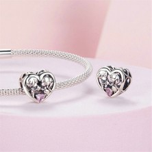 Jeffrry1 Pendant Charm Çocukluk Arkadaşlarının Masum Olması Kadınlar Için Karşılaştırılmış Farklı Bileklikler ve Kolye 925 Gümüş (Yurt Dışından)