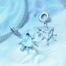 Jeffrry1 Pendant Charm Kalp Snowflake Pendant Kadınlar Için Karşılaştırılmış Farklı Bileklikler ve Kolye 925 Gümüş (Yurt Dışından)