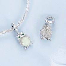 Jeffrry1 Pendant Charm Açık Buğun Kadınlar Için Karşılaştırılmış Farklı Bileklikler ve Kolye 925 Gümüş (Yurt Dışından)