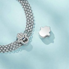 Jeffrry1 Pendant Charm Fatima Clip Beads Elleri Kadınlar Için Karşılaştırılmış Farklı Bileklikler ve Kolye 925 Gümüş (Yurt Dışından)