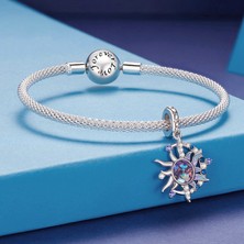 Jeffrry1 Pendant Charm Magic Sun And Moon Pendant Kadınlar Için Karşılaştırılmış Farklı Bileklikler ve Kolye 925 Gümüş (Yurt Dışından)