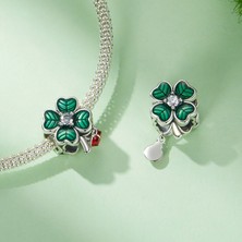 Jeffrry1 Pendant Charm Dört Leaf Clover Kadınlar Için Karşılaştırılmış Farklı Bileklikler ve Kolye 925 Gümüş (Yurt Dışından)