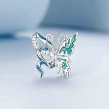 Jeffrry1 Pendant Charm Snake And Butterfly Kadınlar Için Karşılaştırılmış Farklı Bileklikler ve Kolye 925 Gümüş (Yurt Dışından)