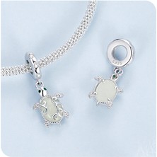Jeffrry1 Pendant Charm Güzel Deniz Kaplumbağası Kadınlar Için Karşılaştırılmış Farklı Bileklikler ve Kolye 925 Gümüş (Yurt Dışından)