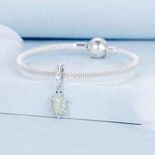 Jeffrry1 Pendant Charm Güzel Deniz Kaplumbağası Kadınlar Için Karşılaştırılmış Farklı Bileklikler ve Kolye 925 Gümüş (Yurt Dışından)