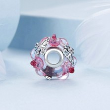 Jeffrry1 Pendant Charm Çiçek Kelebek Glass Ayıları Kadınlar Için Karşılaştırılmış Farklı Bileklikler ve Kolye 925 Gümüş (Yurt Dışından)