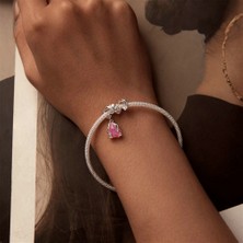 Jeffrry1 Pendant Charm Fading Rose Kadınlar Için Karşılaştırılmış Farklı Bileklikler ve Kolye 925 Gümüş (Yurt Dışından)