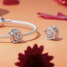 Jeffrry1 Pendant Charm Rose Kadınlar Için Karşılaştırılmış Farklı Bileklikler ve Kolye 925 Gümüş (Yurt Dışından)