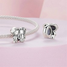 Jeffrry1 Pendant Charm Çocuk ve Kız Elleri Tutuyor. Kadınlar Için Karşılaştırılmış Farklı Bileklikler ve Kolye 925 Gümüş (Yurt Dışından)
