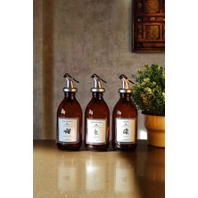 Khakma Meftune Amber Zeytinyağı Nar Ekşisi Sirke Şişesi Yağdanlık 3lü Set 300ML MEFTUNE-300-SZ