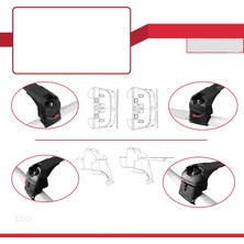 Tunax Skoda Octavia (Nx) 2020 2021 2022 2023 2024 Yük Taşıma Ara Atkı Cıtası Siyah