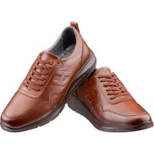 Mertto Taba Baskılı Deri Bağcıklı Erkek Ayakkabı