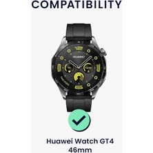 Ukscase Huaweı Watch Gt 4 46MM Uyumlu Tam Kaplayan Nano Cam Ekran Koruyucu