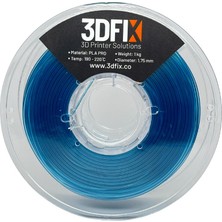 3DFIX Filament PLA PRO Şeffaf Mavi 1KG 1,75mm