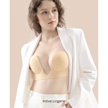 Intive Lingerie Intive Göğüs ve Sırt Dekolte Kıyafetler Için Balenli Hayalet Push-Up Büstiyer Sütyen