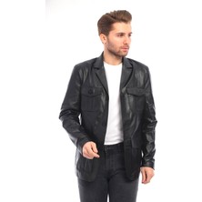 Sare Mod Saremod Blazer Erkek Deri Ceket
