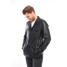 Sare Mod Saremod Blazer Erkek Deri Ceket