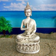 Suitable Meditasyon Tayland Gautama Buda Oturmuş Heykeli Heykel Reçine El Sanatları Ev Dekor (Yurt Dışından)