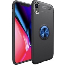 Techno Guru iPhone Xr Ultra Koruma Sağlayan Stant Özellikli Yüzüklü Ravel Silikon Kılıf