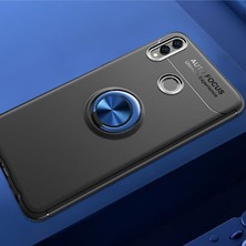 Techno Guru Honor 8c Ultra Koruma Sağlayan Stant Özellikli Yüzüklü Ravel Silikon Kılıf