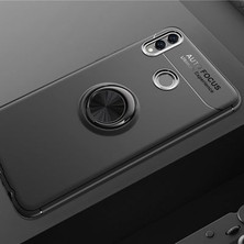 Techno Guru Honor 8c Ultra Koruma Sağlayan Stant Özellikli Yüzüklü Ravel Silikon Kılıf