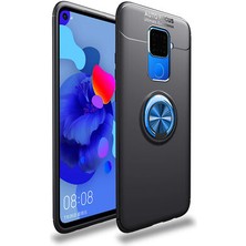 Techno Guru Huawei Mate 30 Lite Ultra Koruma Sağlayan Stant Özellikli Yüzüklü Ravel Silikon Kılıf