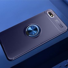 Techno Guru Huawei Y5 2018 Ultra Koruma Sağlayan Stant Özellikli Yüzüklü Ravel Silikon Kılıf