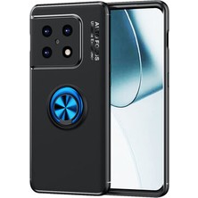 Techno Guru One Plus 10 Pro Ultra Koruma Sağlayan Stant Özellikli Yüzüklü Ravel Silikon Kılıf