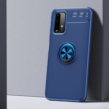 Techno Guru Redmi 9t Ultra Koruma Sağlayan Stant Özellikli Yüzüklü Ravel Silikon Kılıf